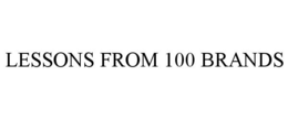 LESSONS FROM 100 BRANDS trademark