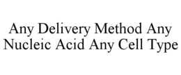 ANY DELIVERY METHOD ANY NUCLEIC ACID ANY CELL TYPE trademark