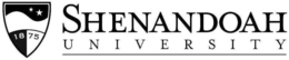 1875 SHENANDOAH UNIVERSITY trademark