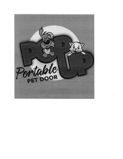 POP UP PORTABLE PET DOOR trademark