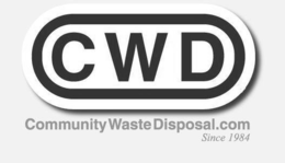 CWD COMMUNITYWASTEDISPOSAL.COM SINCE 1984 trademark