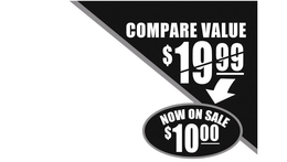 COMPARE VALUE $19.99 NOW ON SALE $10.00 trademark