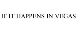 IF IT HAPPENS IN VEGAS trademark