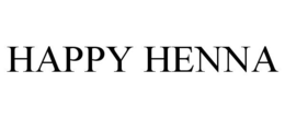HAPPY HENNA trademark
