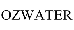 OZWATER trademark