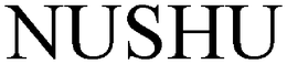 NUSHU trademark
