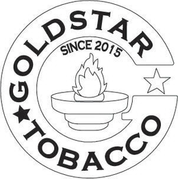 G GOLDSTAR TOBACCO SINCE 2015 trademark