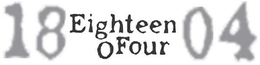 18 EIGHTEEN O FOUR 04 trademark