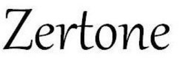ZERTONE trademark