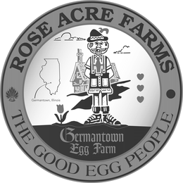 ROSE ACRE FARMS THE GOOD EGG PEOPLE GERMANTOWN, ILLINOIS GERMANTOWN EGG FARM trademark