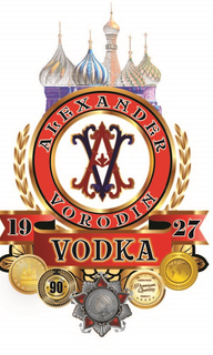 ALEXANDER VORODIN AV 19 VODKA 27 CELEBRATING 90 ANNIVERSARY HUNDRED PERCENT PREMIUM QUALITY PRODUCT trademark