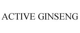 ACTIVE GINSENG trademark