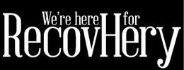 WE'RE HERE FOR RECOVHERY trademark
