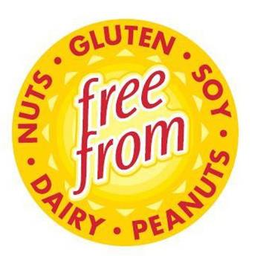 FREE FROM GLUTEN SOY PEANUTS DAIRY NUTS trademark