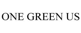 ONE GREEN US trademark