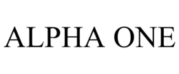 ALPHA ONE trademark