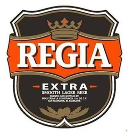 REGIA EXTRA SMOOTH LAGER BEER BREWED AND BOTTLED BY INDUSTRIAS LA CONSTANCIA S.A. DE C.V. SAN SALVADOR, EL SALVADOR trademark
