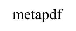 METAPDF trademark