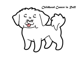 CHILDHOOD CANCER IS RUFF CC IS RUFF trademark