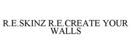 R.E.SKINZ R.E.CREATE YOUR WALLS trademark