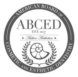 ABCED EST 2017 · AUTHOR AESTHETICA · AMERICAN BOARD OF COSMETIC AND ESTHETIC DENTISTRY trademark