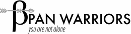 BPAN WARRIORS YOU ARE NOT ALONE X trademark
