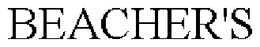 BEACHER'S trademark