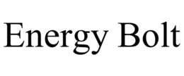 ENERGY BOLT trademark