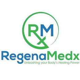 RXM REGENAMEDX UNLEASHING YOUR BODY'S HEALING POWER trademark