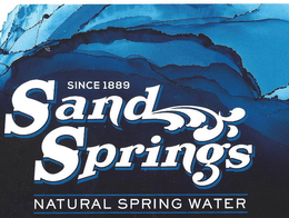 SINCE 1889 SAND SPRINGS NATURAL SPRING WATER trademark