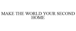MAKE THE WORLD YOUR SECOND HOME trademark