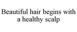 BEAUTIFUL HAIR BEGINS WITH A HEALTHY SCALP trademark