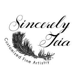 SINCERELY TEIA CUSTOM FINE ARTISTRY trademark