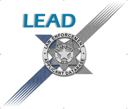 LEAD, LAW ENFORCEMENT APPLICANT DATABASE, ESTABLISHED 2018 trademark