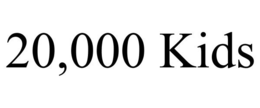 20,000 KIDS trademark
