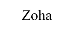 ZOHA trademark