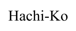 HACHI-KO trademark