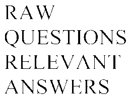 RAW QUESTIONS RELEVANT ANSWERS trademark