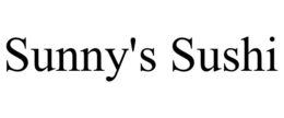 SUNNY'S SUSHI trademark