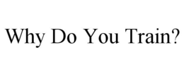 WHY DO YOU TRAIN? trademark