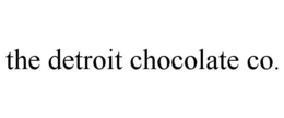 THE DETROIT CHOCOLATE CO. trademark