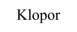 KLOPOR trademark