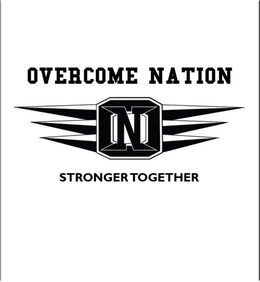 OVERCOME NATION N STRONGER TOGETHER trademark