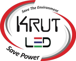 KRUT LED SAVE THE ENVIRONMENT SAVE POWER trademark