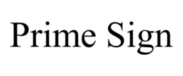 PRIME SIGN trademark