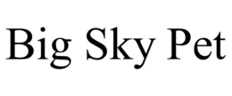 BIG SKY PET trademark