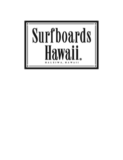 SURFBOARDS HAWAII HALEIWA, HAWAII trademark