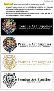 PREMIUM ART SUPPLIES --- CREATIVE VISION --- trademark