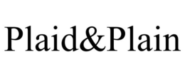 PLAID&PLAIN trademark