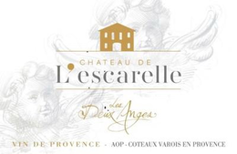 CHATEAU DE L'ESCARELLE LES DEUX ANGES VIN DE PROVENCE AOP COTEAUX VAROIS EN PROVENCE trademark